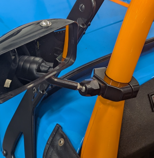 Caterham Roll Cage Slimline Mirror Clamp - 32mm Cage Option