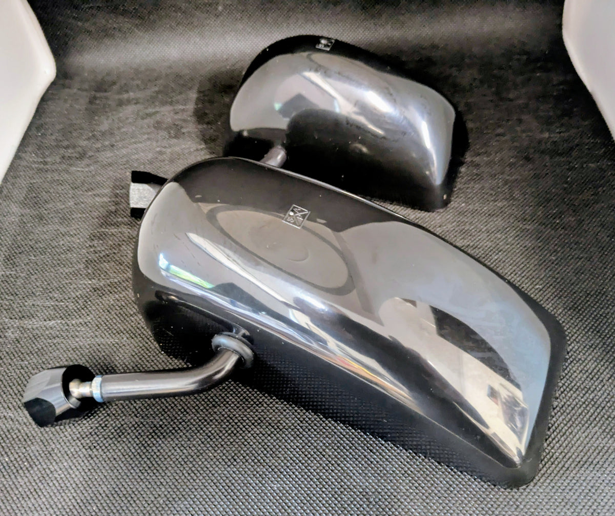 Caterham LH & RH larger "GT Le Mans" style mirrors with DPR "Eccles" type mount