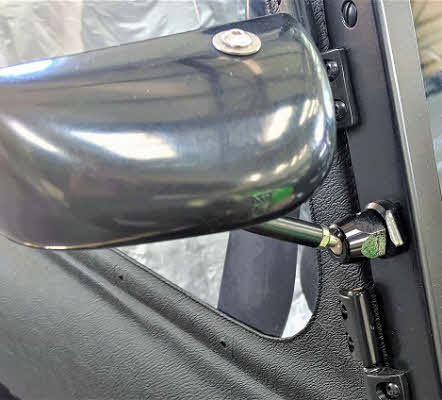 Single Caterham Spa Mirror Pillar Mount